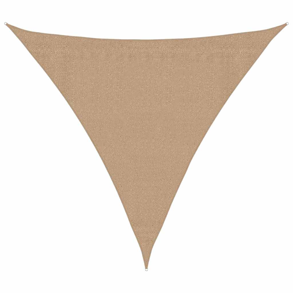 vidaXL Żagiel przeciwsłoneczny, 160 g/m², kolor taupe, 3x3x3 m, HDPE