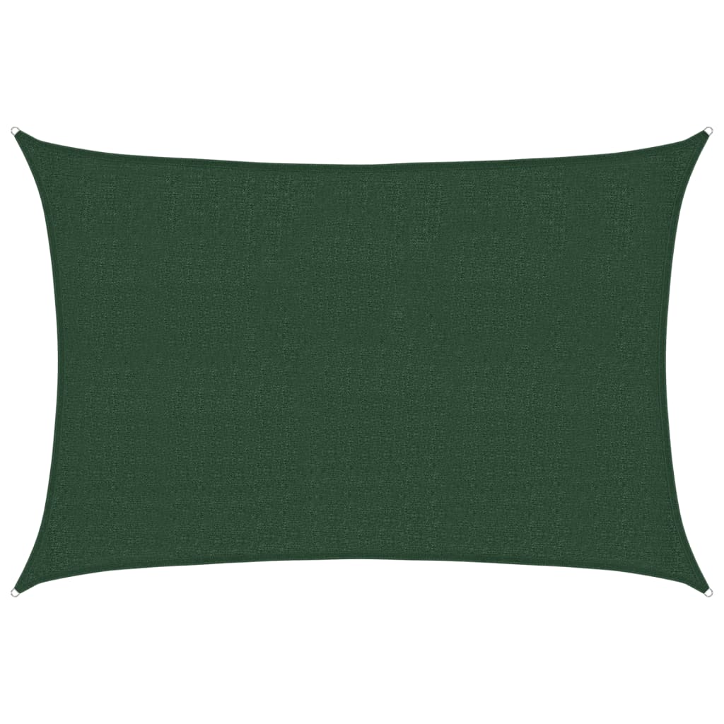 vidaXL Żagiel przeciwsłoneczny, 160 g/m², ciemnozielony, 2,5x4 m, HDPE