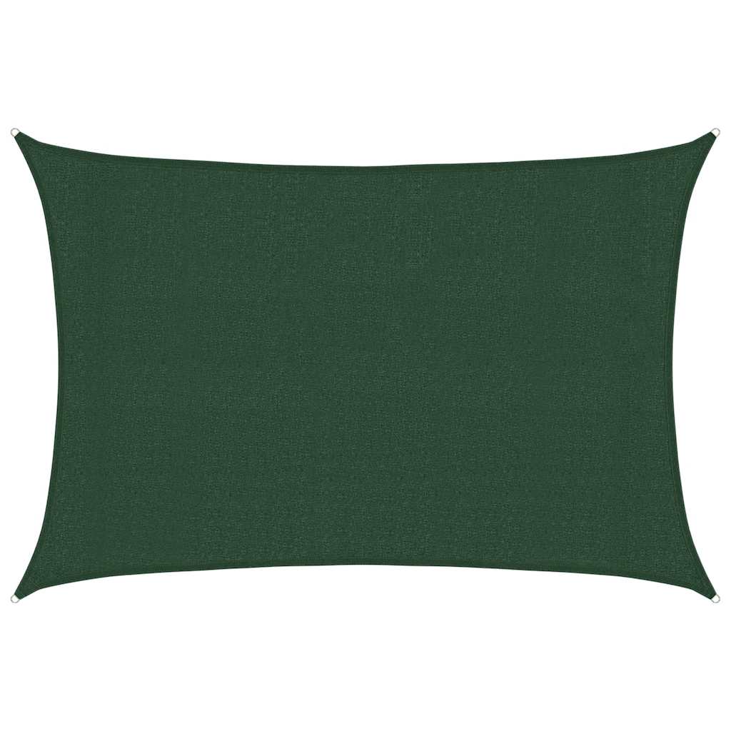 vidaXL Żagiel przeciwsłoneczny, 160 g/m², ciemnozielony, 3x4,5 m, HDPE