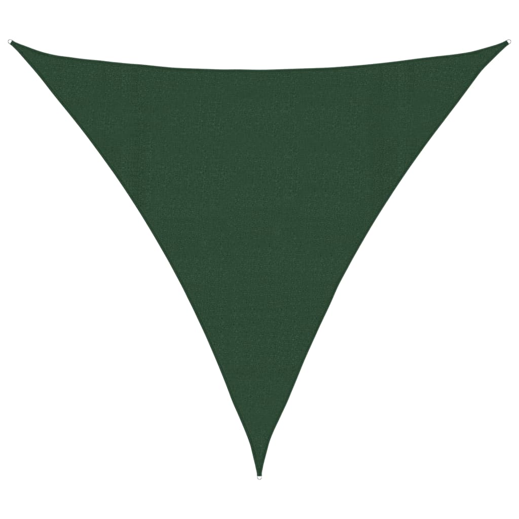 vidaXL Żagiel przeciwsłoneczny, 160 g/m², ciemnozielony, 4,5x4,5x4,5 m