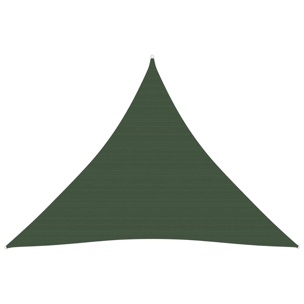 vidaXL Żagiel przeciwsłoneczny, 160 g/m², ciemnozielony, 5x5x5 m, HDPE