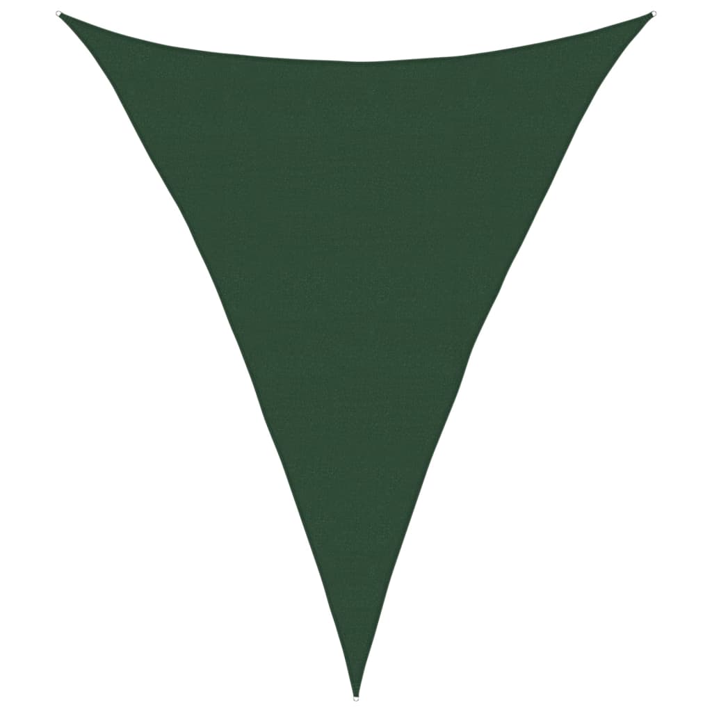 vidaXL Żagiel przeciwsłoneczny, 160 g/m², ciemnozielony, 5x6x6 m, HDPE