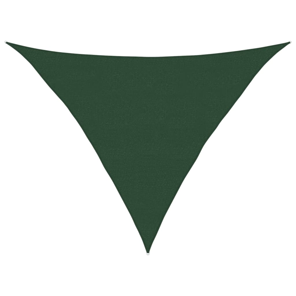 vidaXL Żagiel przeciwsłoneczny, 160 g/m², ciemnozielony, 5x5x6 m, HDPE