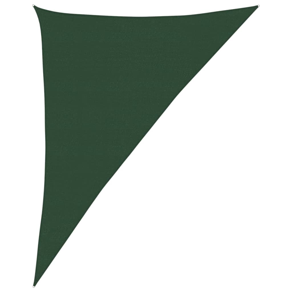 vidaXL Żagiel przeciwsłoneczny, 160g/m², ciemnozielony, 4x5x6,8m, HDPE