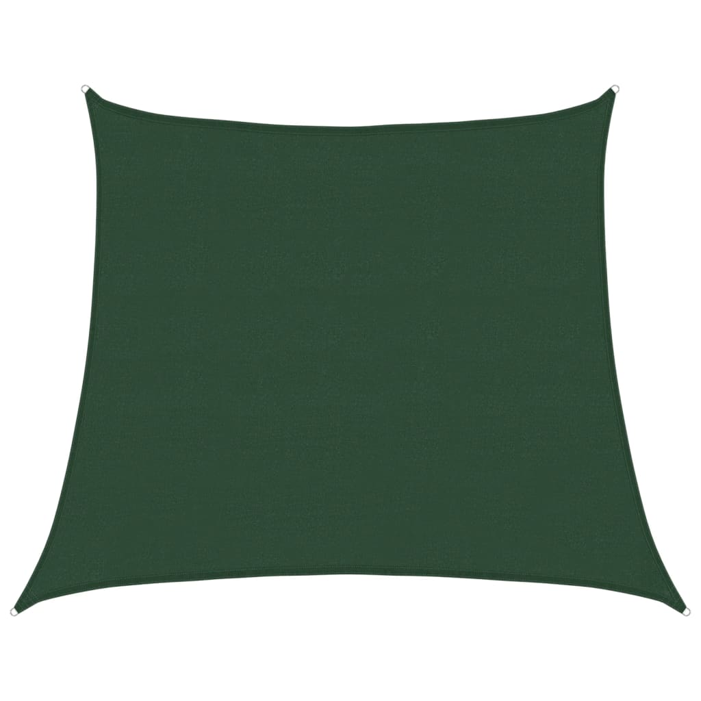 vidaXL Żagiel przeciwsłoneczny, 160 g/m², ciemnozielony, 4/5x4 m, HDPE