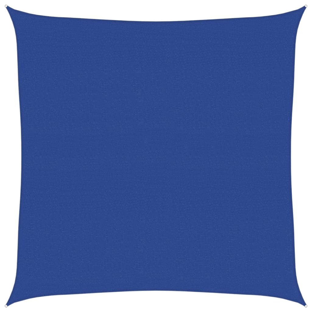 vidaXL Żagiel przeciwsłoneczny, 160 g/m², niebieski, 7x7 m, HDPE
