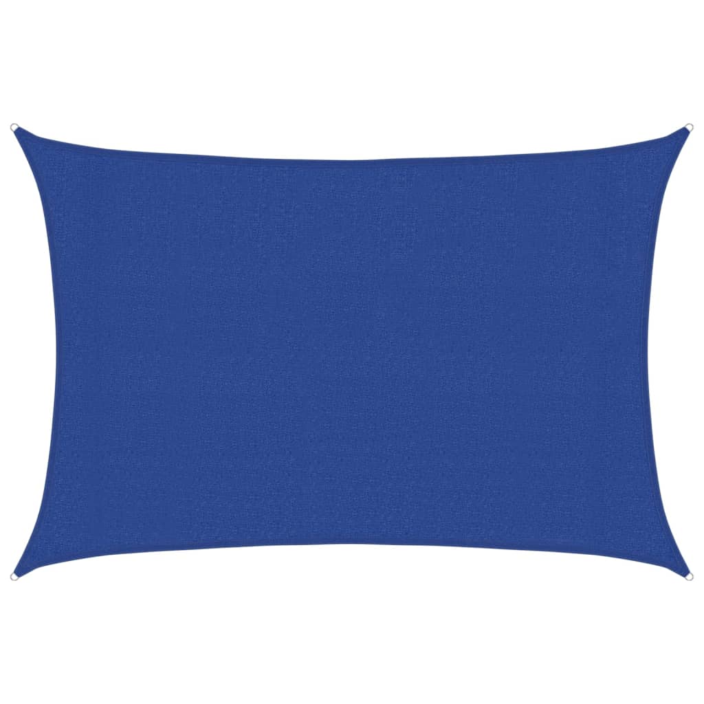 vidaXL Żagiel przeciwsłoneczny, 160 g/m², niebieski, 3x5 m, HDPE