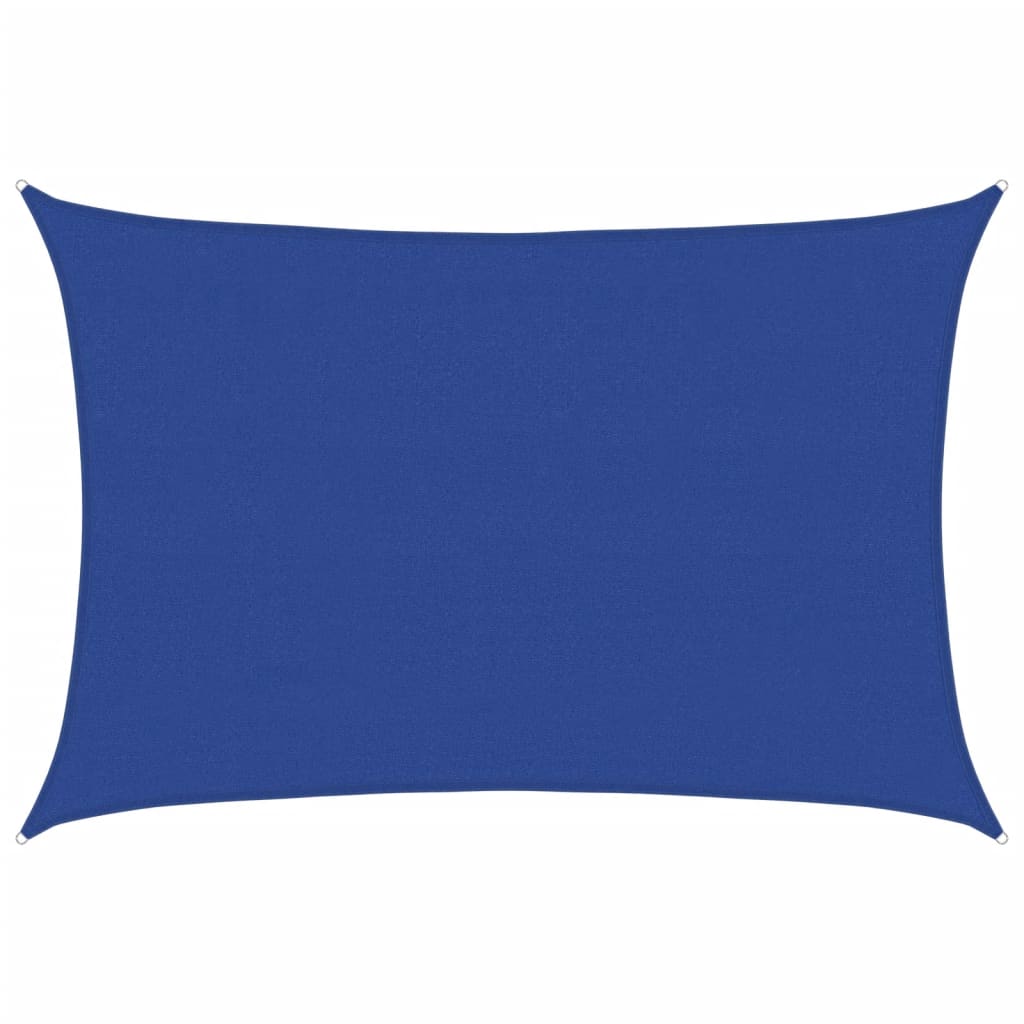vidaXL Żagiel przeciwsłoneczny, 160 g/m², niebieski, 4x5 m, HDPE