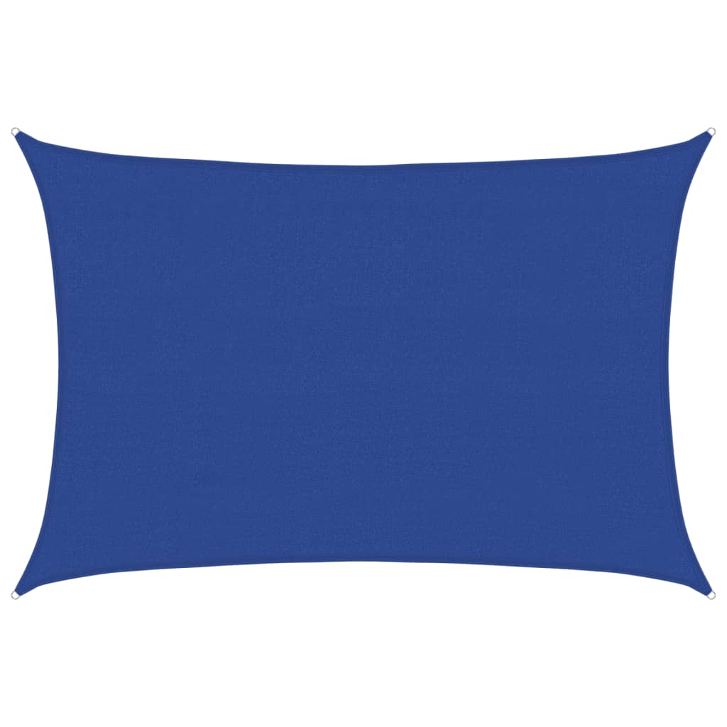 vidaXL Żagiel przeciwsłoneczny, 160 g/m², niebieski, 4x6 m, HDPE