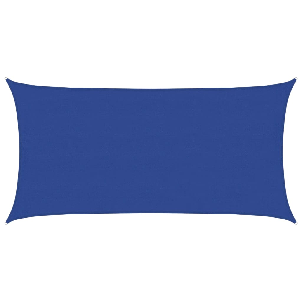 vidaXL Żagiel przeciwsłoneczny, 160 g/m², niebieski, 4x7 m, HDPE