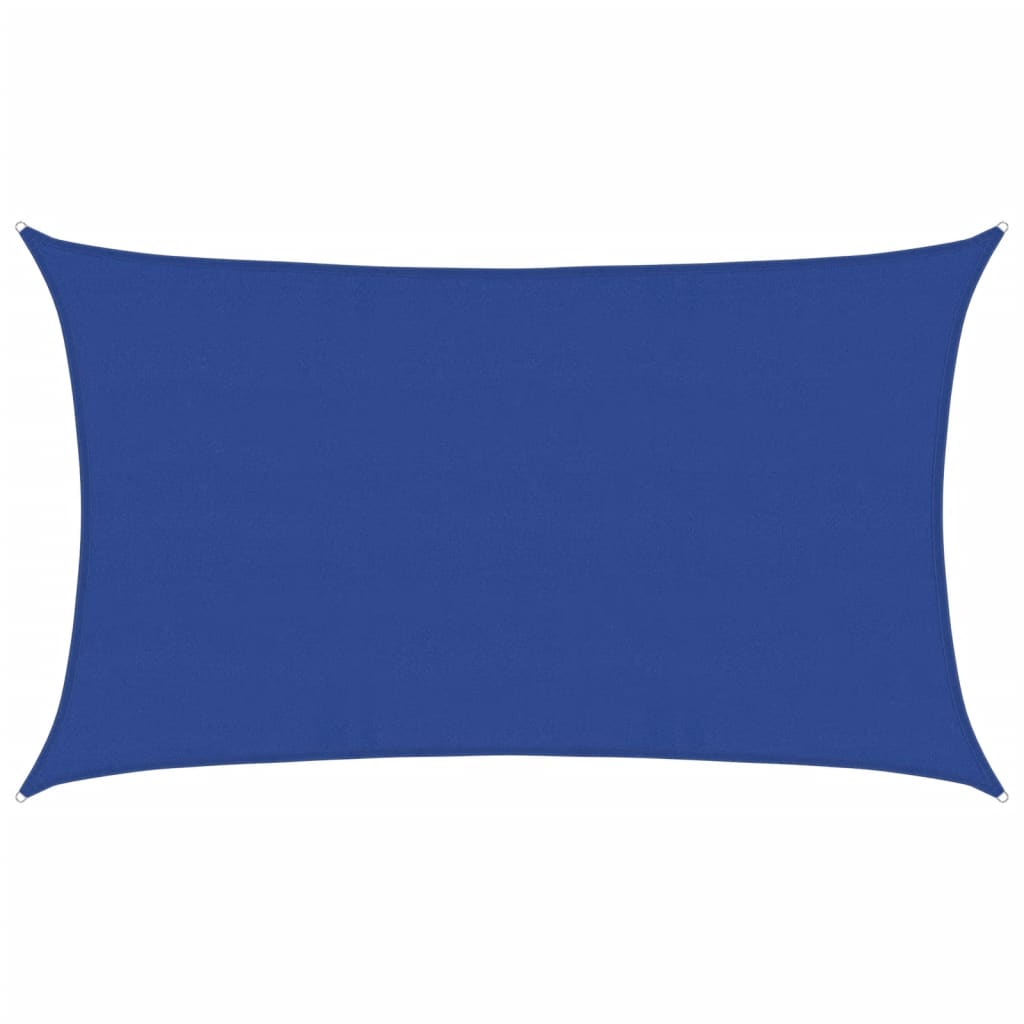 vidaXL Żagiel przeciwsłoneczny, 160 g/m², niebieski, 5x8 m, HDPE