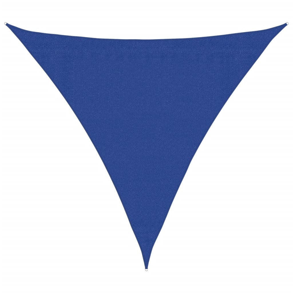 vidaXL Żagiel przeciwsłoneczny, 160 g/m², niebieski, 3x3x3 m, HDPE