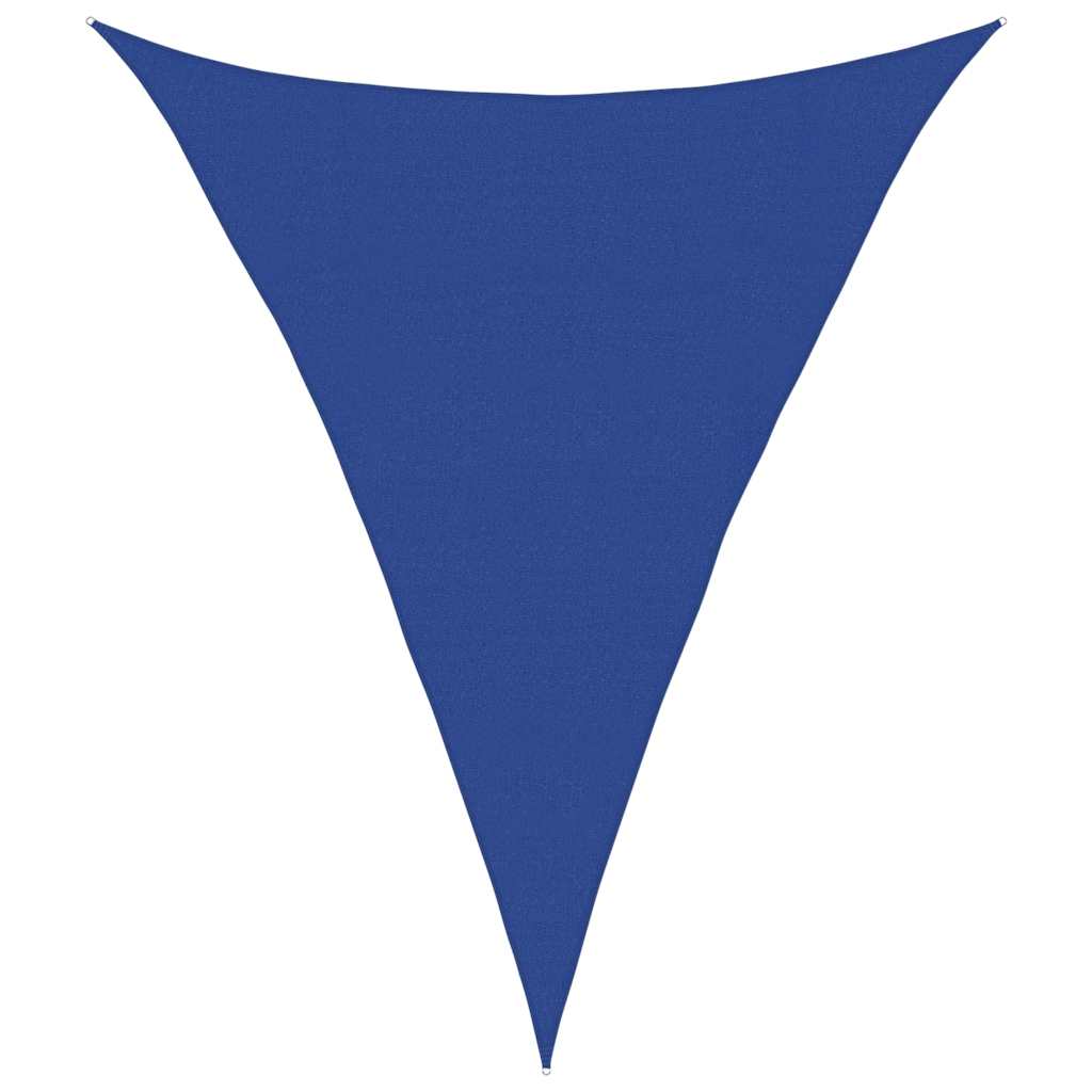 vidaXL Żagiel przeciwsłoneczny, 160 g/m², niebieski, 4x5x5 m, HDPE