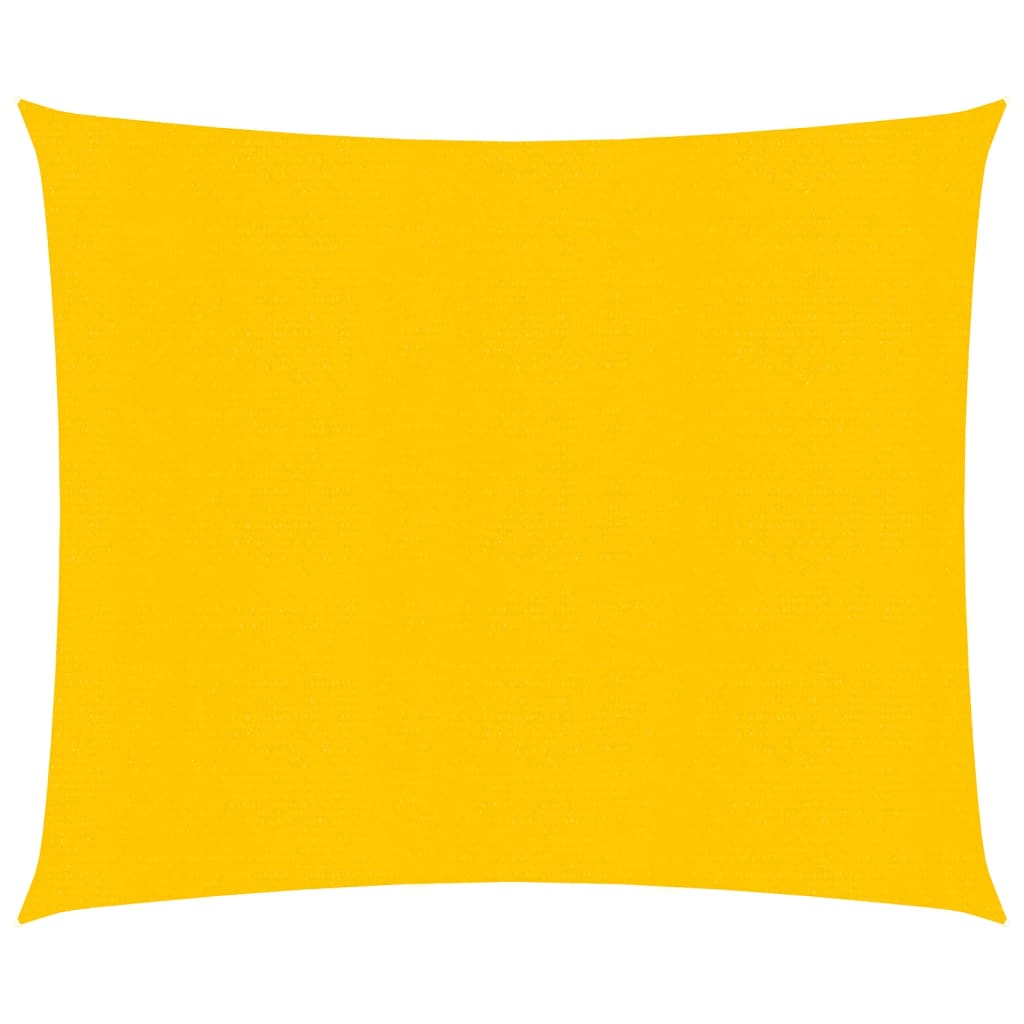vidaXL Żagiel przeciwsłoneczny, 160 g/m², żółty, 4x4 m, HDPE