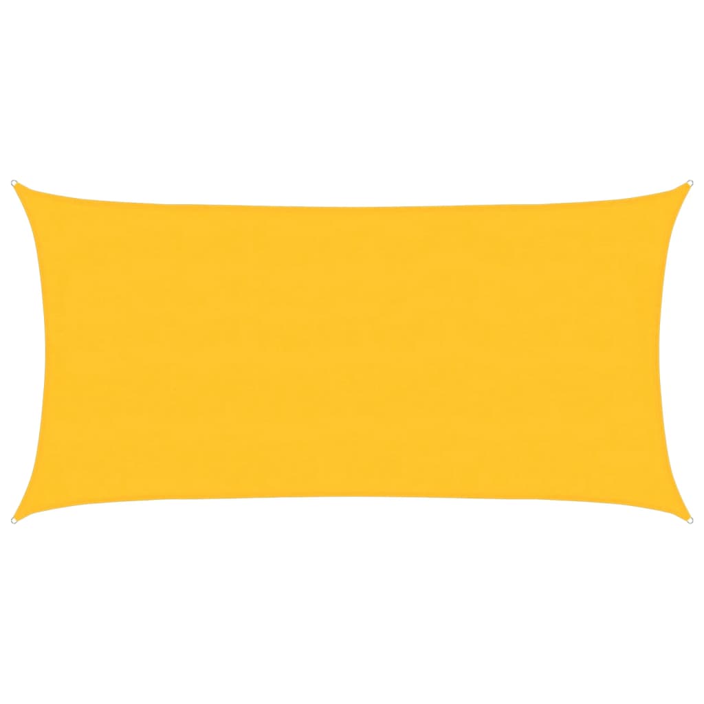 vidaXL Żagiel przeciwsłoneczny, 160 g/m², żółty, 4x7 m, HDPE