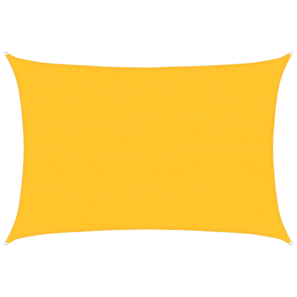 vidaXL Żagiel przeciwsłoneczny, 160 g/m², żółty, 5x6 m, HDPE