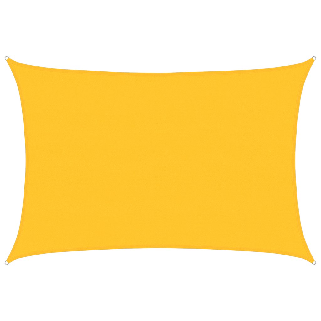 vidaXL Żagiel przeciwsłoneczny, 160 g/m², żółty, 5x7 m, HDPE