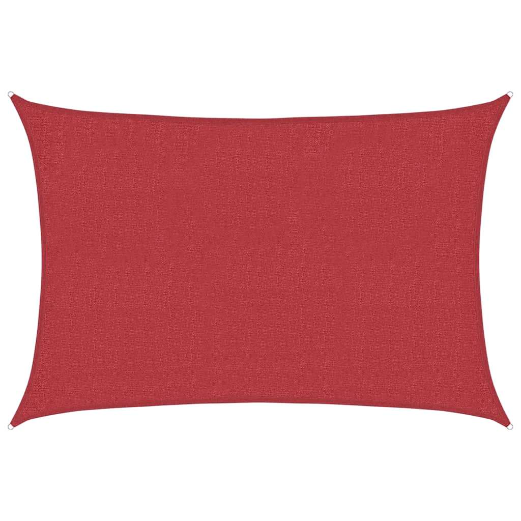 vidaXL Żagiel przeciwsłoneczny, 160 g/m², czerwony, 2x2,5 m, HDPE