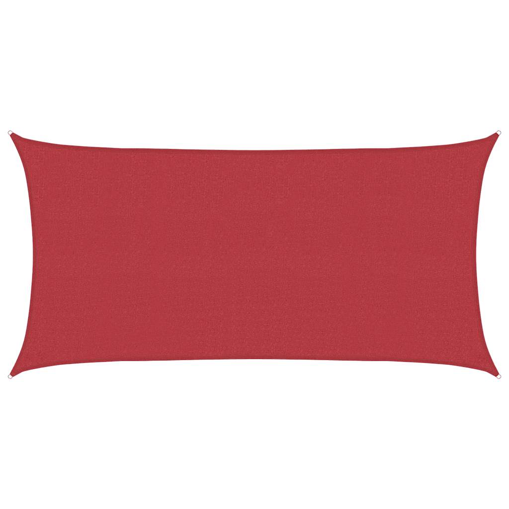 vidaXL Żagiel przeciwsłoneczny, 160 g/m², czerwony, 2x3,5 m, HDPE