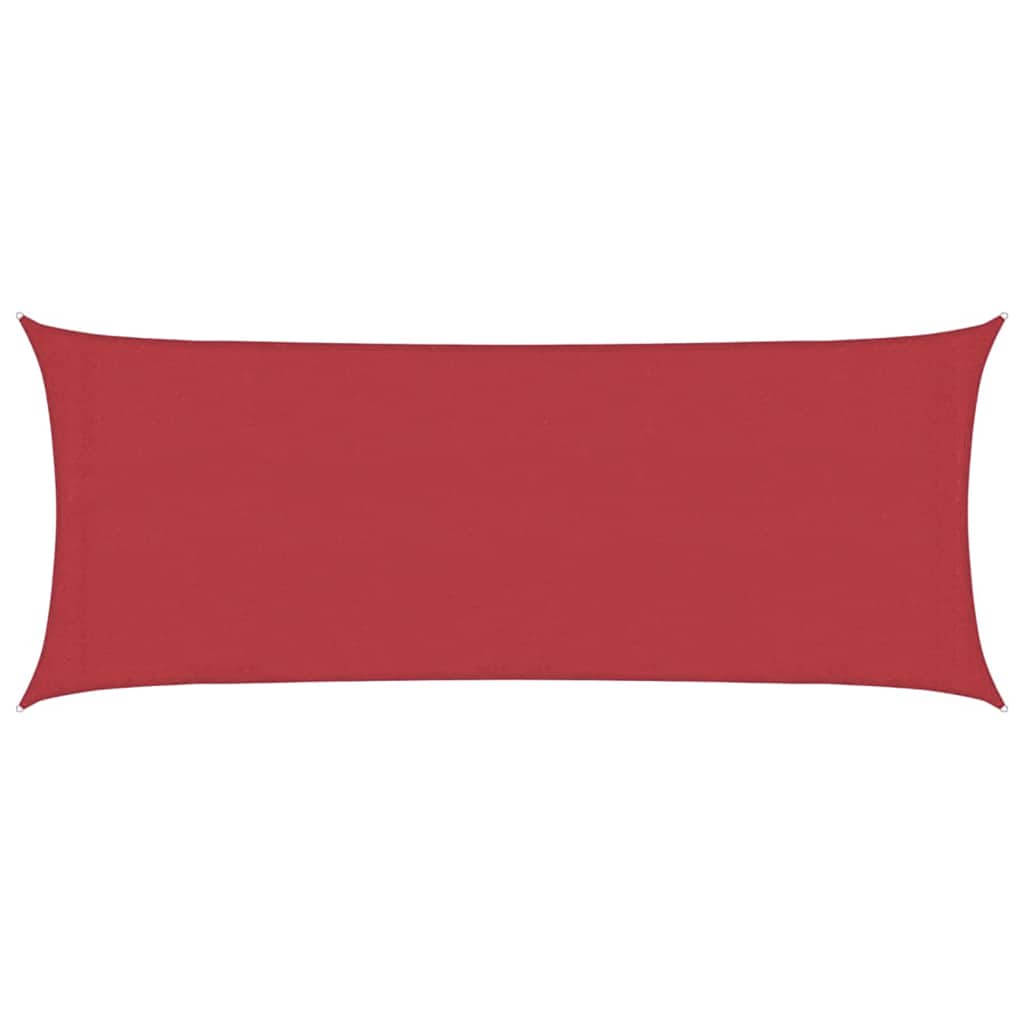 vidaXL Żagiel przeciwsłoneczny, 160 g/m², czerwony, 2x5 m, HDPE