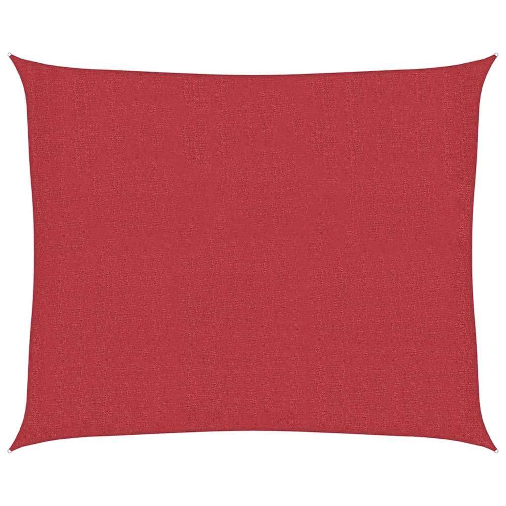 vidaXL Żagiel przeciwsłoneczny, 160 g/m², czerwony, 2,5x3 m, HDPE