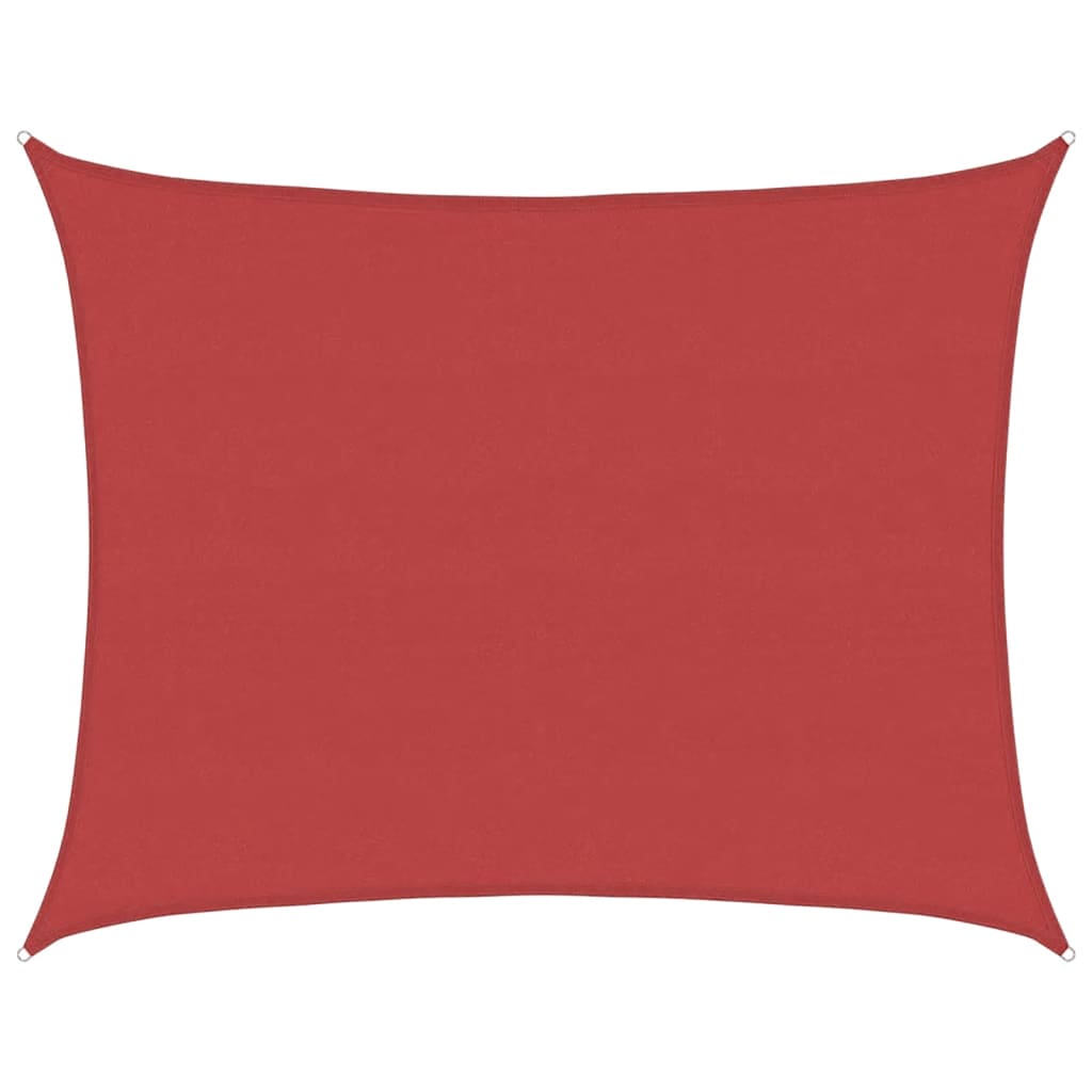 vidaXL Żagiel przeciwsłoneczny, 160 g/m², czerwony, 6x7 m, HDPE