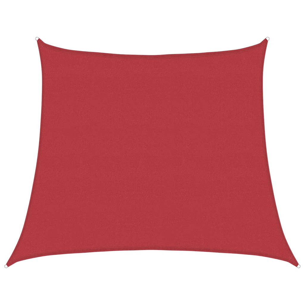 vidaXL Żagiel przeciwsłoneczny, 160 g/m², czerwony, 4/5x4 m, HDPE
