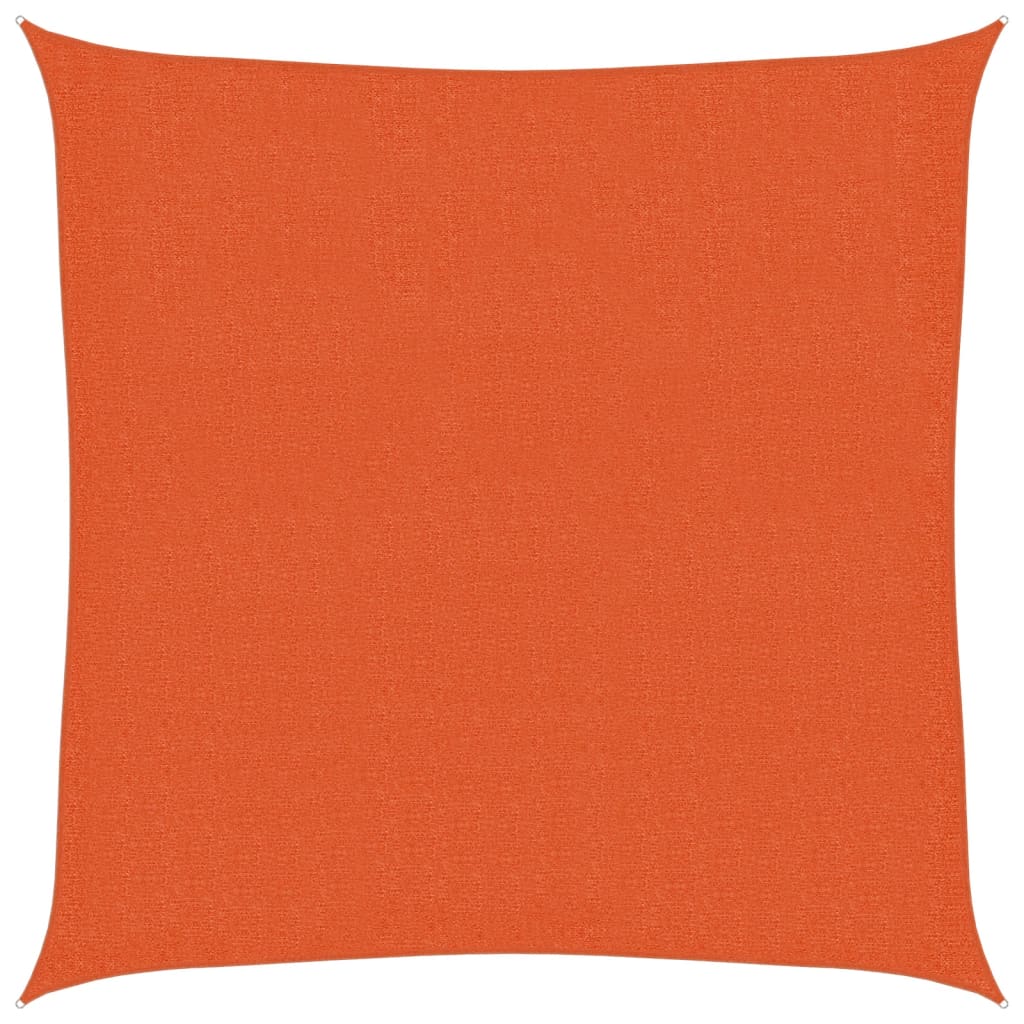 vidaXL Żagiel przeciwsłoneczny, 160 g/m², pomarańczowy, 2x2 m, HDPE