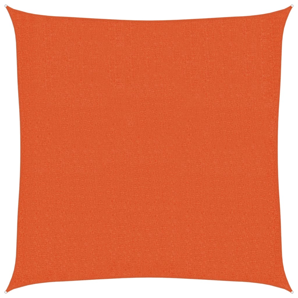 vidaXL Żagiel przeciwsłoneczny, 160 g/m², pomarańczowy, 3x3 m, HDPE