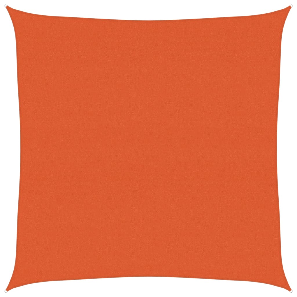 vidaXL Żagiel przeciwsłoneczny, 160 g/m², kwadrat, pomarańcz, 7x7 m