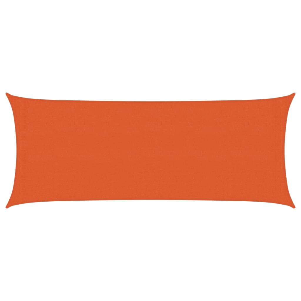 vidaXL Żagiel przeciwsłoneczny, 160 g/m², pomarańczowy, 2x5 m, HDPE