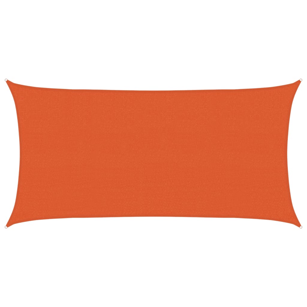 vidaXL Żagiel przeciwsłoneczny, 160 g/m², pomarańcz, 2,5x4,5 m, HDPE