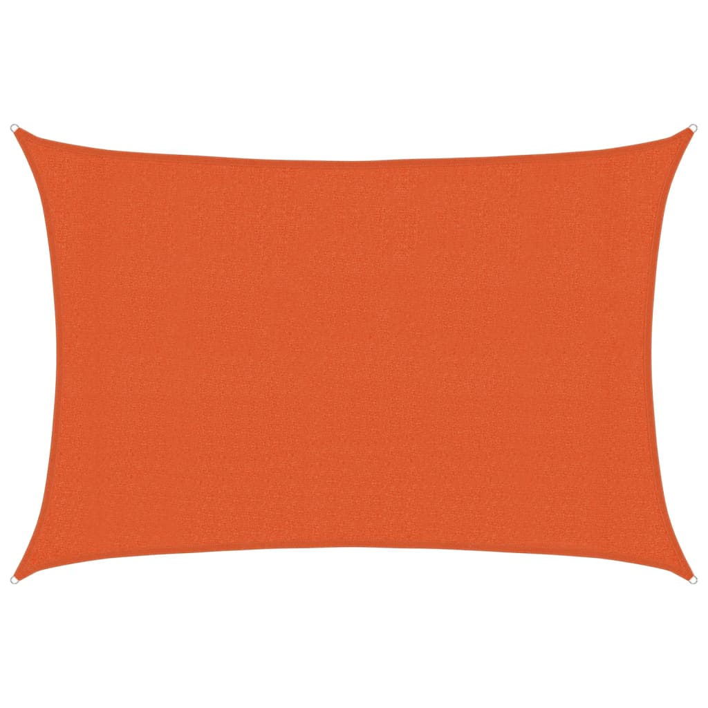 vidaXL Żagiel przeciwsłoneczny, 160 g/m², pomarańczowy, 3x4 m, HDPE