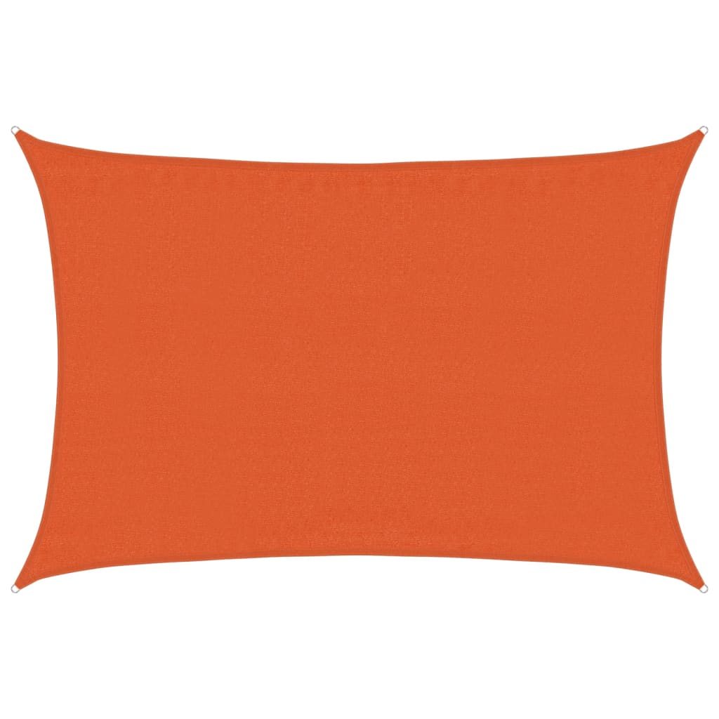 vidaXL Żagiel przeciwsłoneczny, 160 g/m², pomarańczowy, 3,5x4,5m, HDPE
