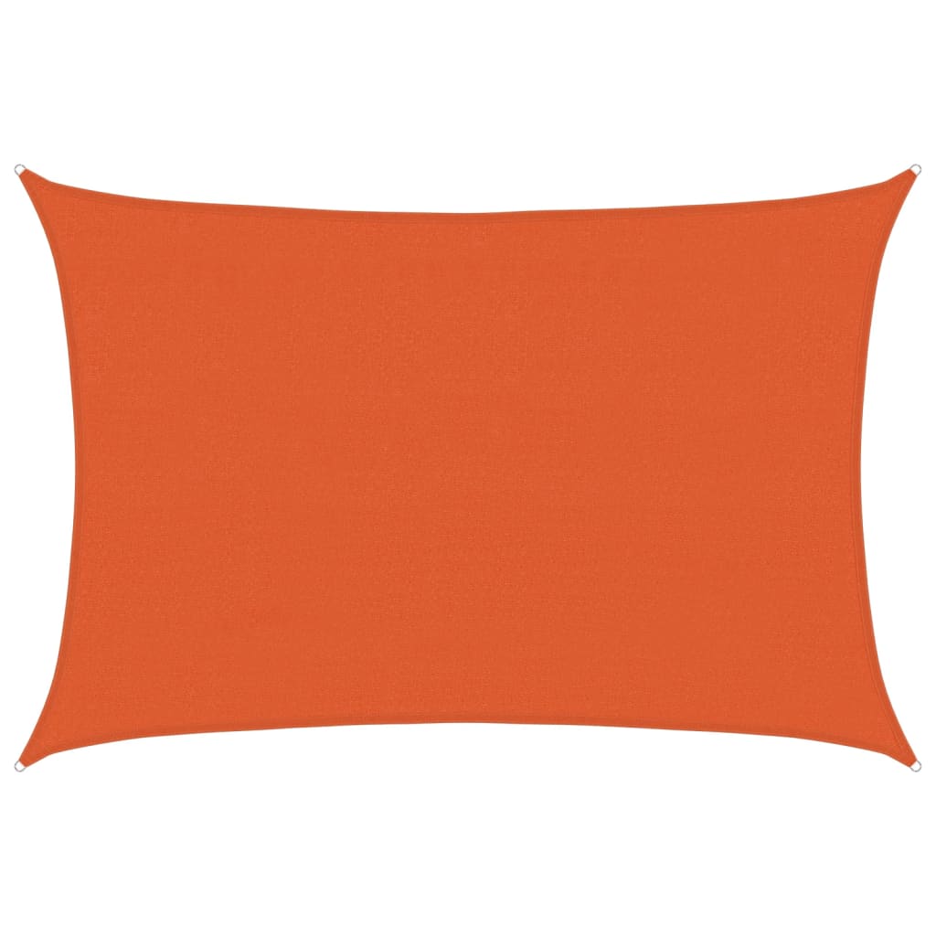 vidaXL Żagiel przeciwsłoneczny, 160 g/m², pomarańczowy, 3,5x5 m, HDPE