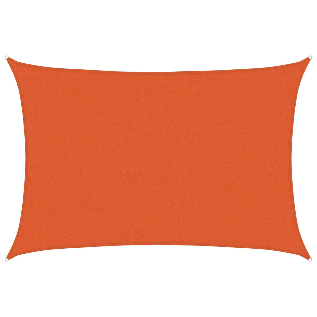 vidaXL Żagiel przeciwsłoneczny, 160 g/m², pomarańczowy, 4x6 m, HDPE