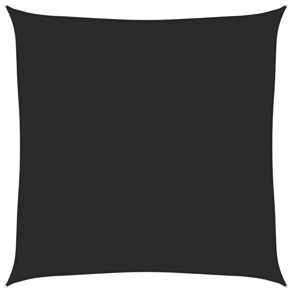 vidaXL Żagiel przeciwsłoneczny, 160 g/m², czarny, 4,5x4,5 m, HDPE