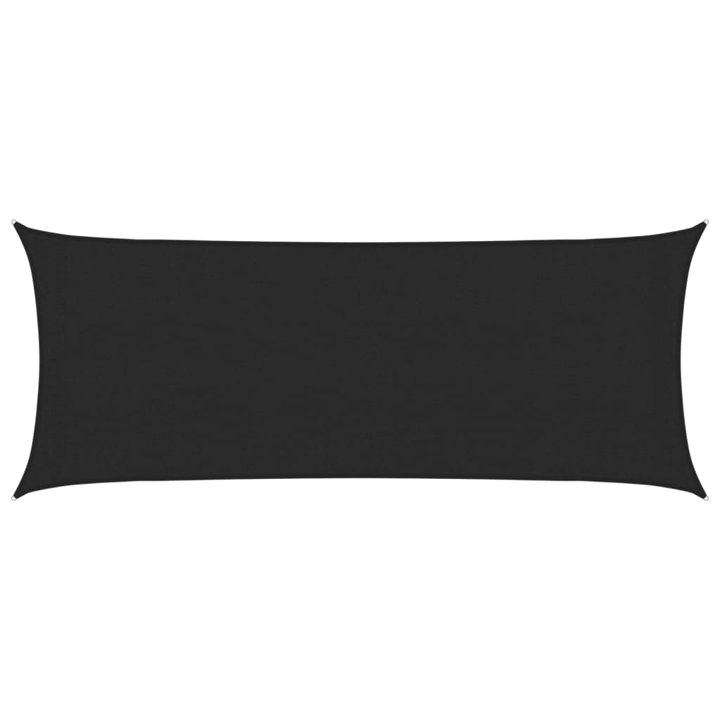 vidaXL Żagiel przeciwsłoneczny, 160 g/m², czarny, 2x4,5 m, HDPE