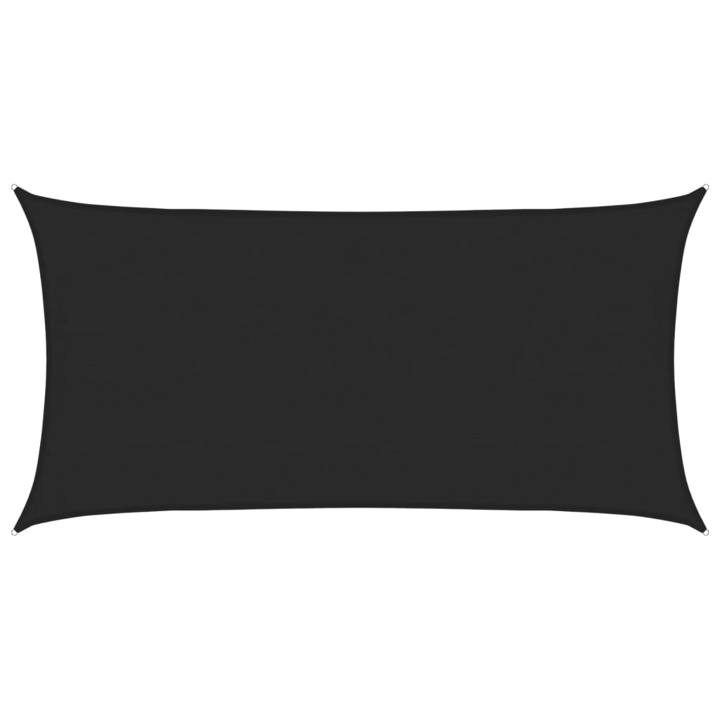vidaXL Żagiel przeciwsłoneczny, 160 g/m², czarny, 4x7 m, HDPE