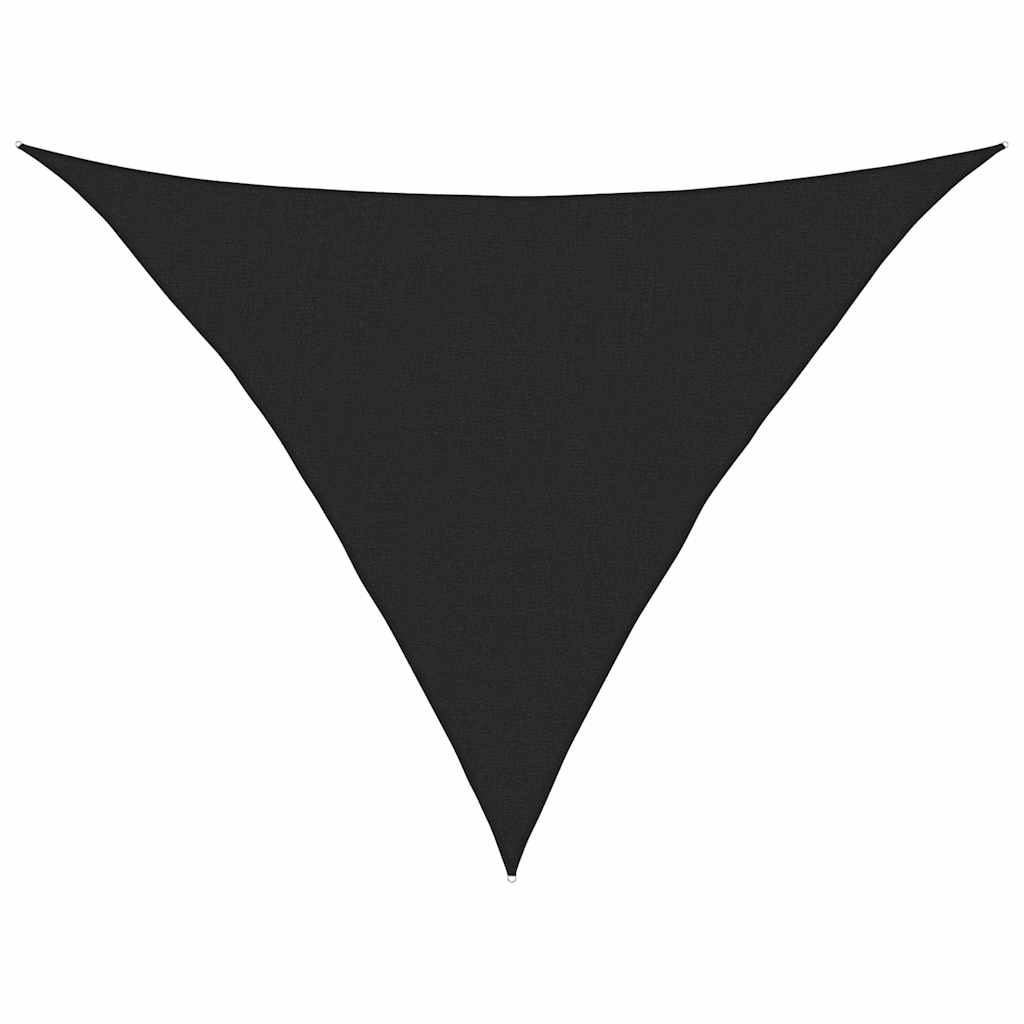 vidaXL Żagiel przeciwsłoneczny 160 g/m², czarny, 2,5x2,5x3,5m, HDPE