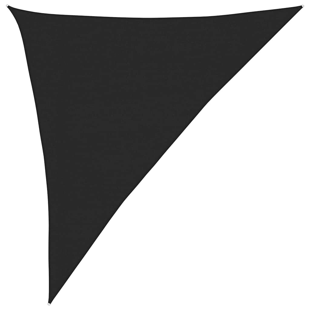 vidaXL Żagiel przeciwsłoneczny, 160 g/m², czarny, 3x4x5 m, HDPE