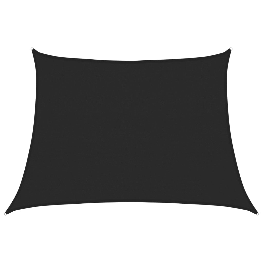 vidaXL Żagiel przeciwsłoneczny, 160 g/m², czarny, 4/5x3 m, HDPE