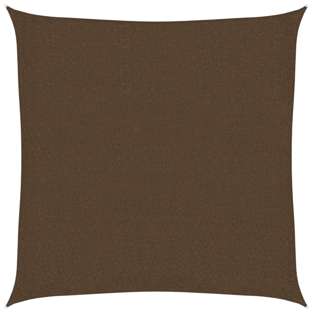 vidaXL Żagiel przeciwsłoneczny, 160 g/m², brązowy, 2,5x2,5 m, HDPE