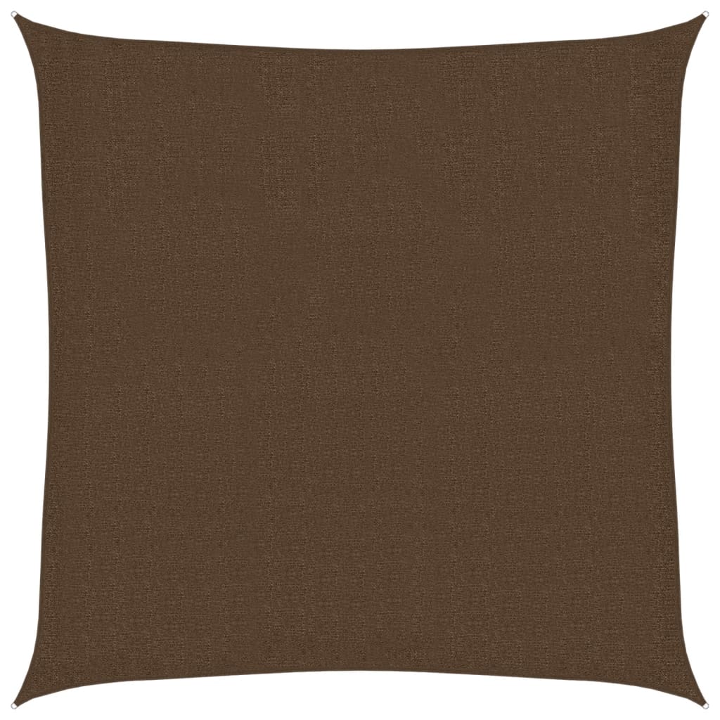 vidaXL Żagiel przeciwsłoneczny, 160 g/m², brązowy, 3x3 m, HDPE