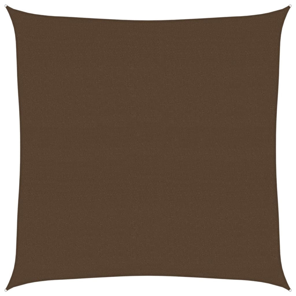 vidaXL Żagiel przeciwsłoneczny, 160 g/m², brązowy, 4,5x4,5 m, HDPE
