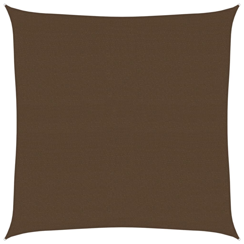 vidaXL Żagiel przeciwsłoneczny, 160 g/m², brązowy, 6x6 m, HDPE