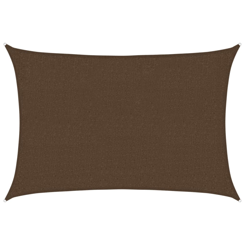 vidaXL Żagiel przeciwsłoneczny, 160 g/m², brązowy, 2x2,5 m, HDPE