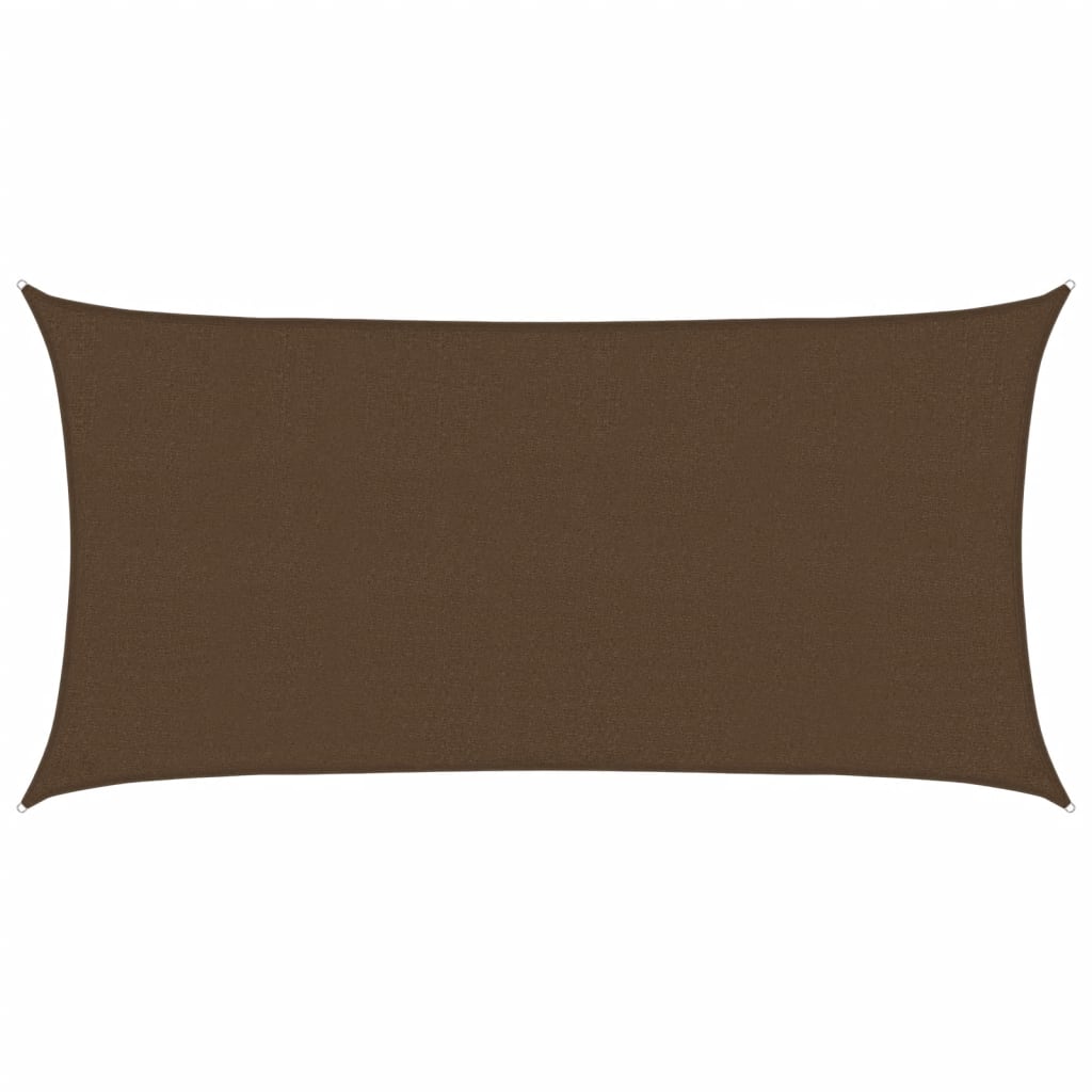 vidaXL Żagiel przeciwsłoneczny, 160 g/m², brązowy, 2x3,5 m, HDPE
