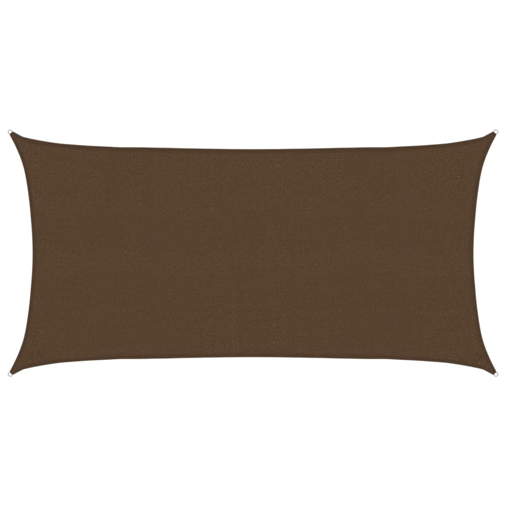 vidaXL Żagiel przeciwsłoneczny, 160 g/m², brązowy, 2x4 m, HDPE