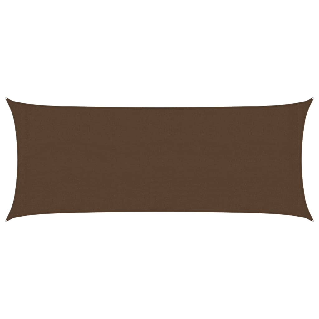 vidaXL Żagiel przeciwsłoneczny, 160 g/m², brązowy, 2x5 m, HDPE